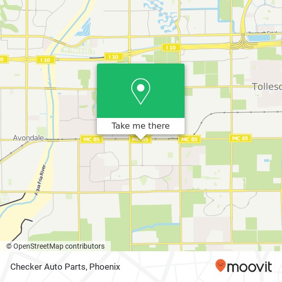 Checker Auto Parts map