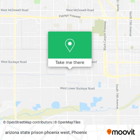 arizona state prison phoenix west map