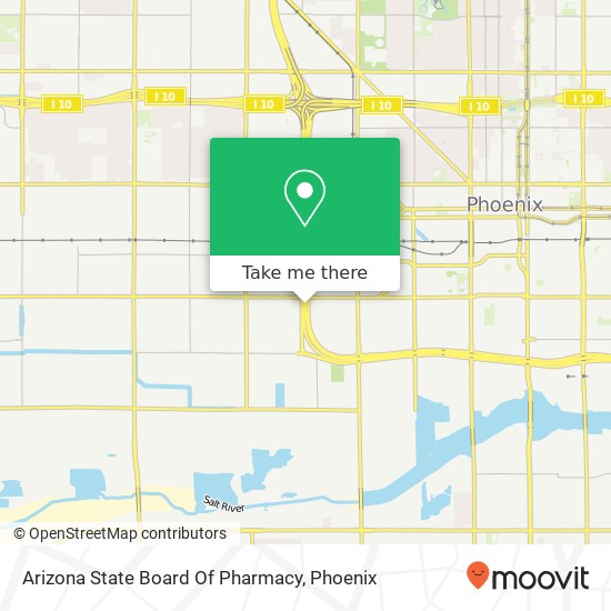 Mapa de Arizona State Board Of Pharmacy