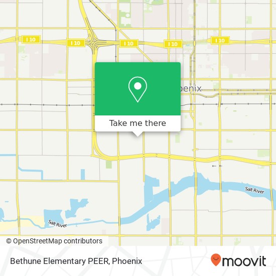 Mapa de Bethune Elementary PEER