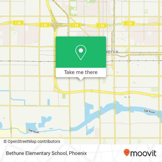 Bethune Elementary School map