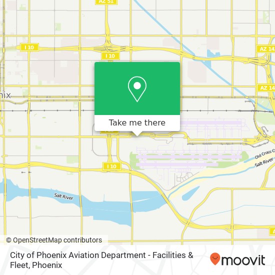 City of Phoenix Aviation Department - Facilities & Fleet map