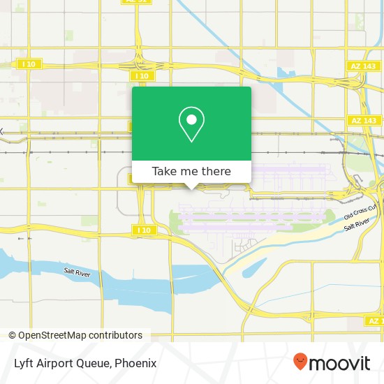 Lyft Airport Queue map