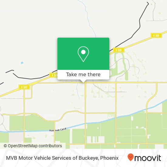 Mapa de MVB Motor Vehicle Services of Buckeye