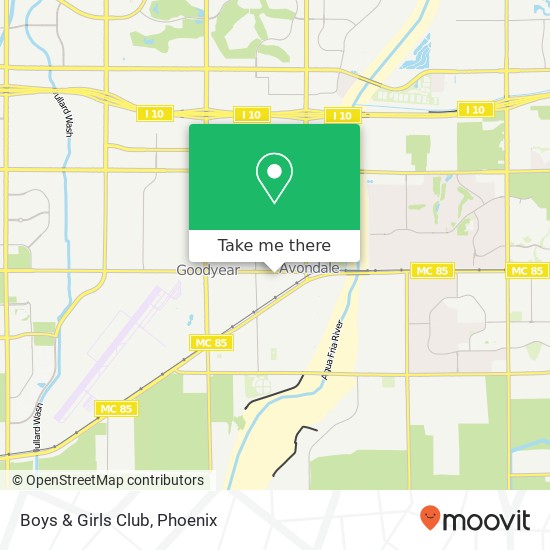 Boys & Girls Club map