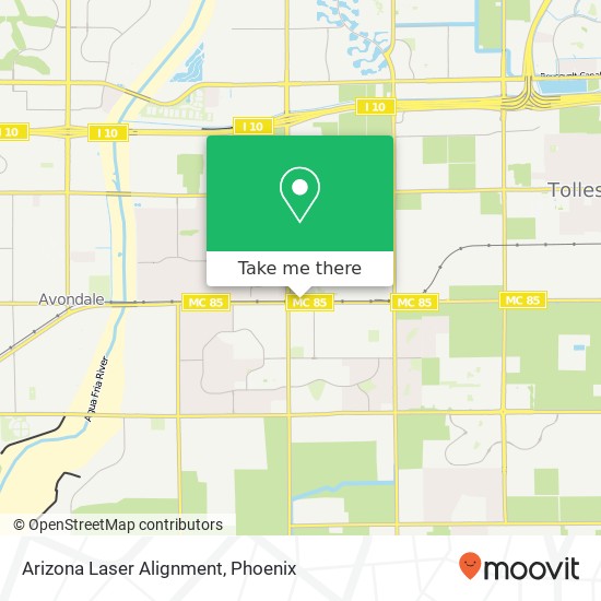 Arizona Laser Alignment map