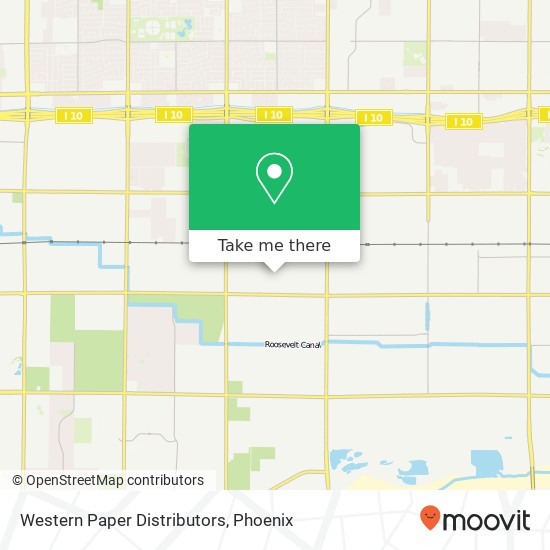 Mapa de Western Paper Distributors