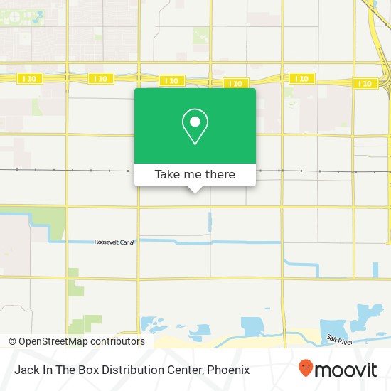 Mapa de Jack In The Box Distribution Center