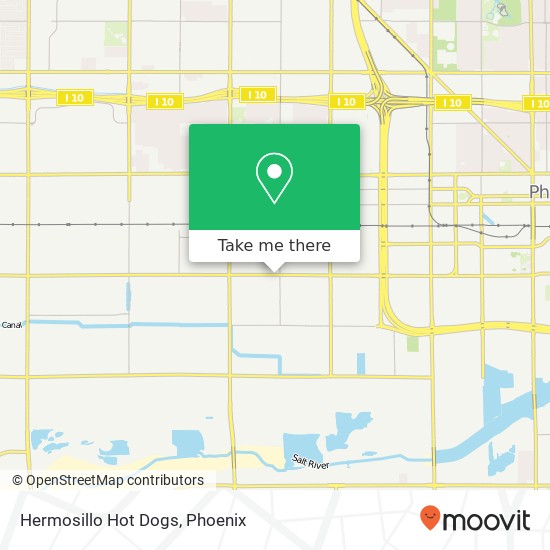 Mapa de Hermosillo Hot Dogs