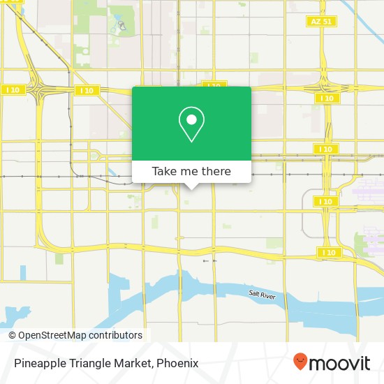 Mapa de Pineapple Triangle Market