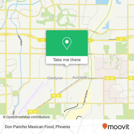 Don Pancho Mexican Food map