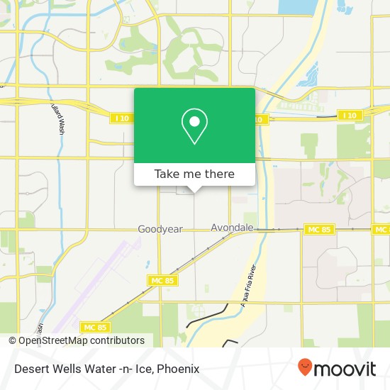 Desert Wells Water -n- Ice map