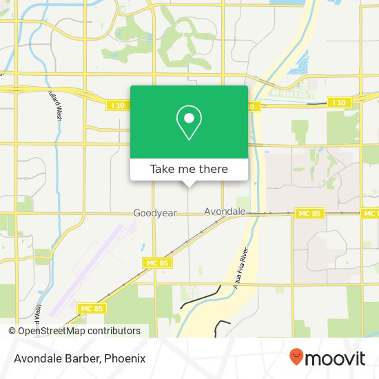 Mapa de Avondale Barber