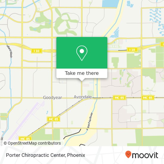 Porter Chiropractic Center map