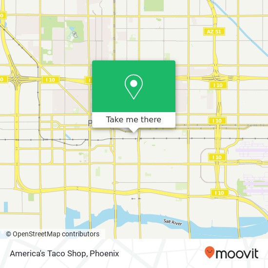 Mapa de America's Taco Shop