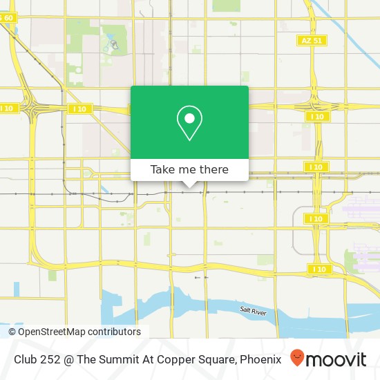 Mapa de Club 252 @ The Summit At Copper Square