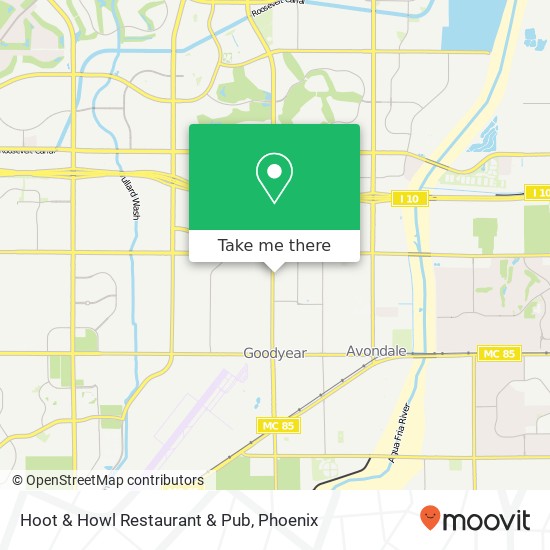 Mapa de Hoot & Howl Restaurant & Pub