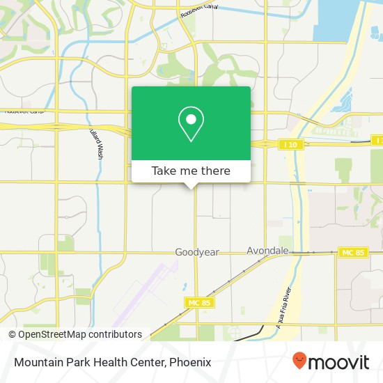 Mountain Park Health Center map