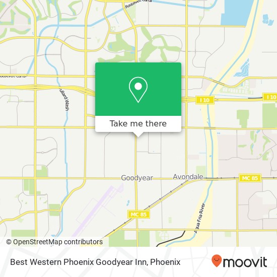 Mapa de Best Western Phoenix Goodyear Inn