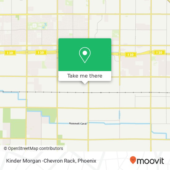 Kinder Morgan -Chevron Rack map