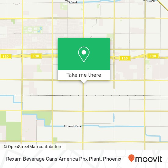 Mapa de Rexam Beverage Cans America Phx Plant