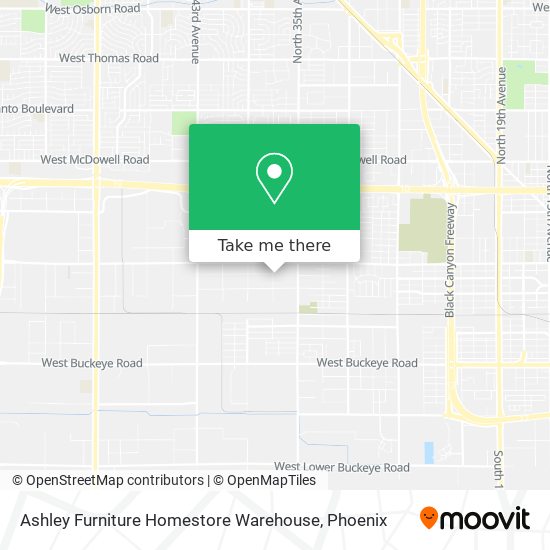 Ashley Furniture Homestore Warehouse map