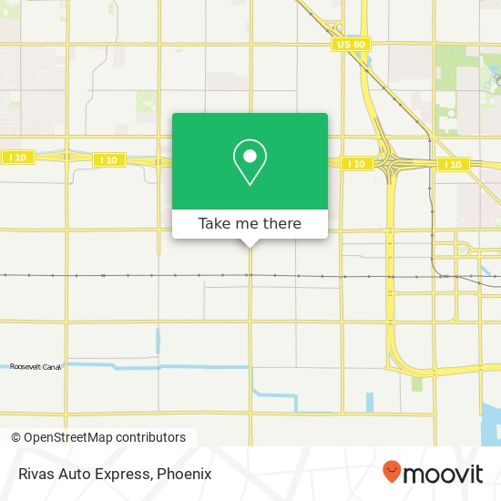 Rivas Auto Express map