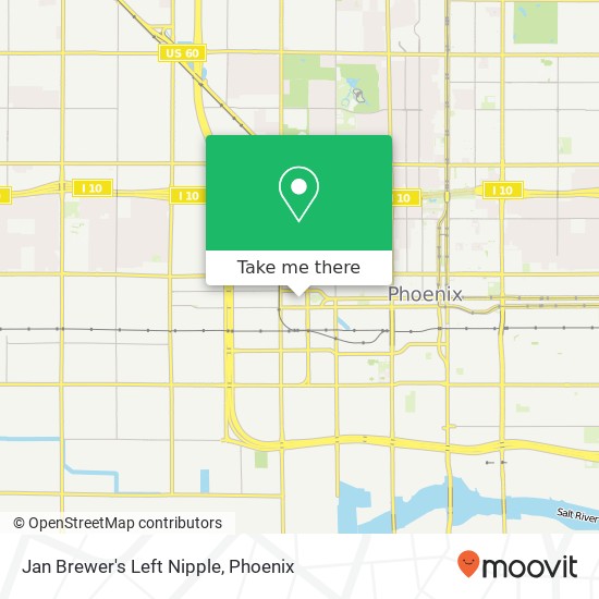 Mapa de Jan Brewer's Left Nipple