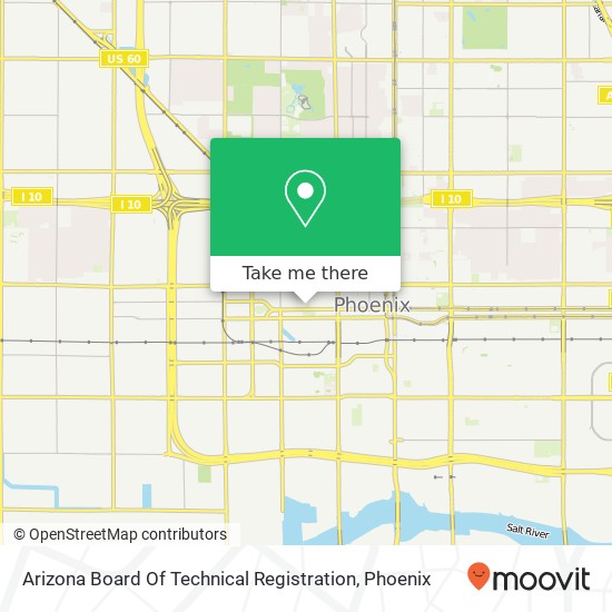 Arizona Board Of Technical Registration map