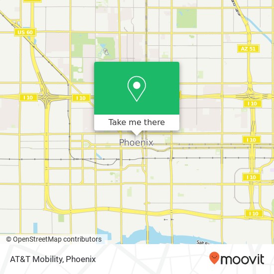 Mapa de AT&T Mobility