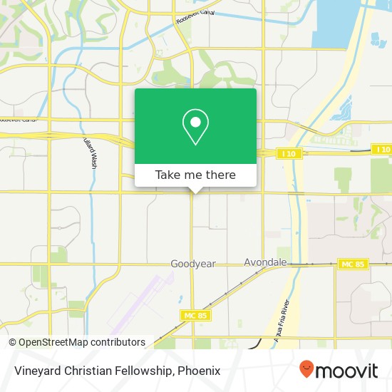 Vineyard Christian Fellowship map