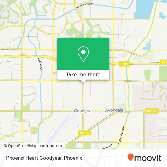 Mapa de Phoenix Heart Goodyear
