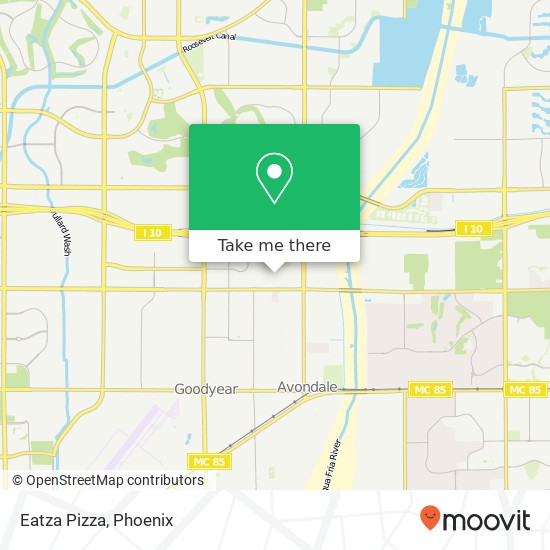 Eatza Pizza map