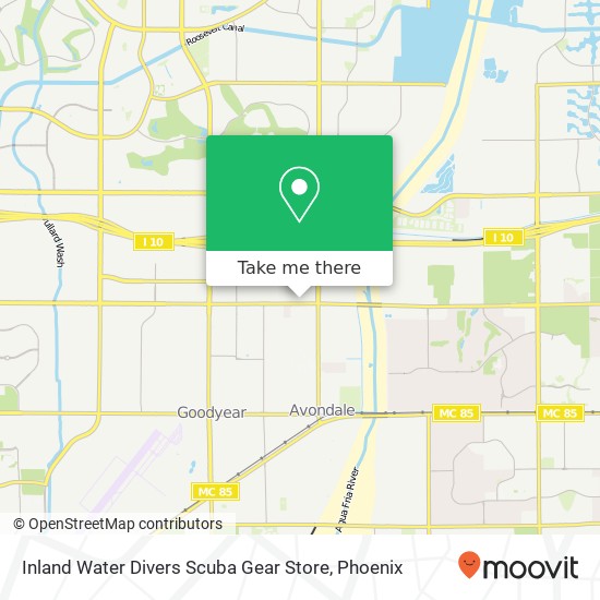 Inland Water Divers Scuba Gear Store map