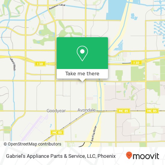 Gabriel's Appliance Parts & Service, LLC map