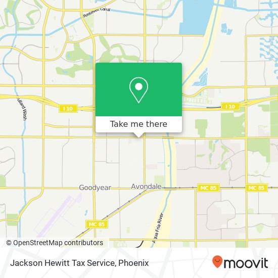 Jackson Hewitt Tax Service map