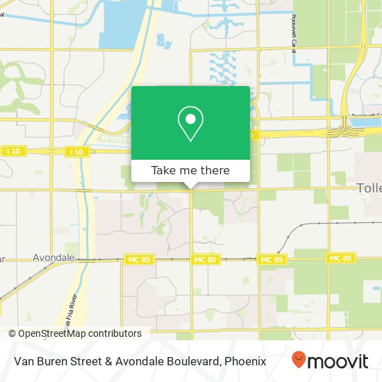 Mapa de Van Buren Street & Avondale Boulevard