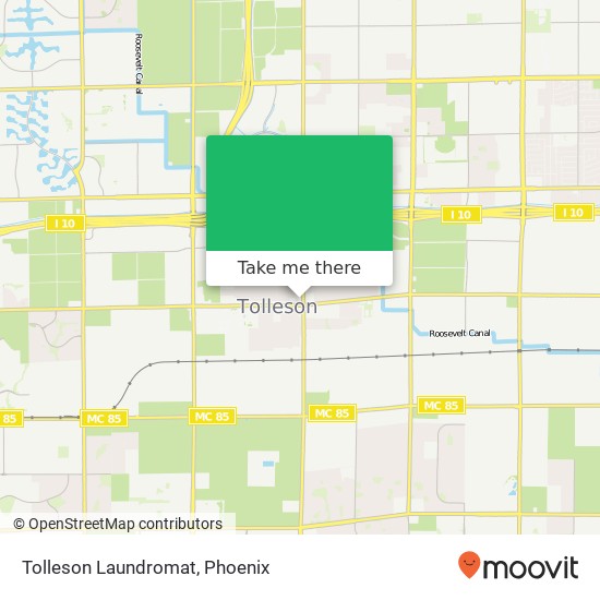 Tolleson Laundromat map