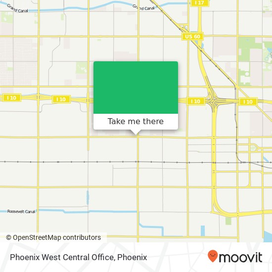 Phoenix West Central Office map