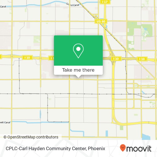 CPLC-Carl Hayden Community Center map