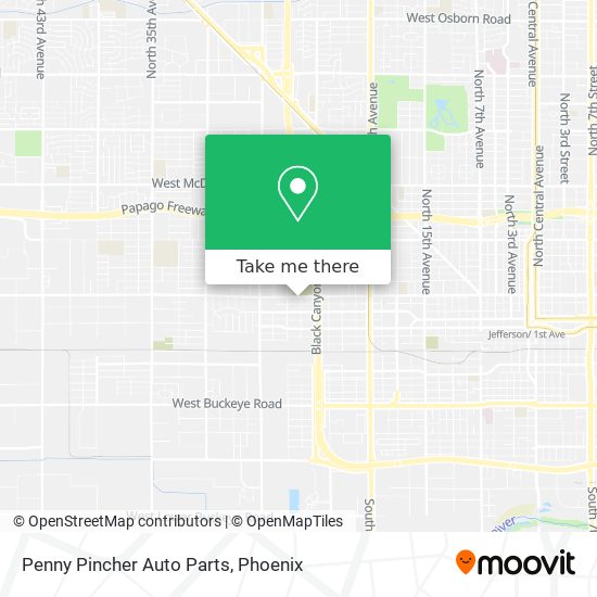 Penny Pincher Auto Parts map