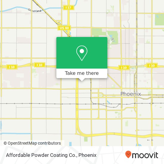 Affordable Powder Coating Co. map