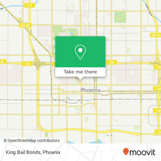 King Bail Bonds map