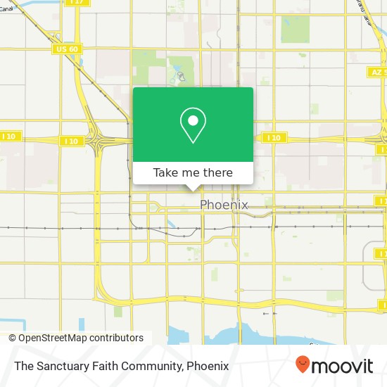 Mapa de The Sanctuary Faith Community