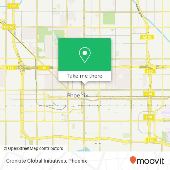 Cronkite Global Initiatives map