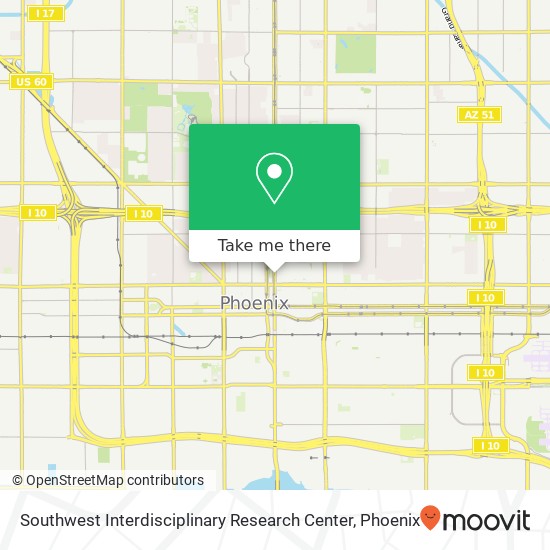 Southwest Interdisciplinary Research Center map