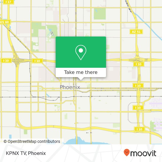 KPNX TV map