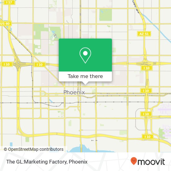 The GL:Marketing Factory map