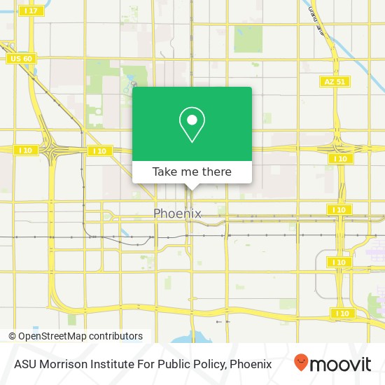 Mapa de ASU Morrison Institute For Public Policy