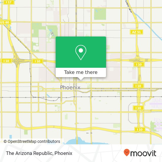 Mapa de The Arizona Republic